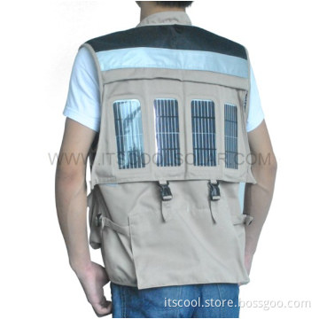 Solar Vest with Charger for Workers